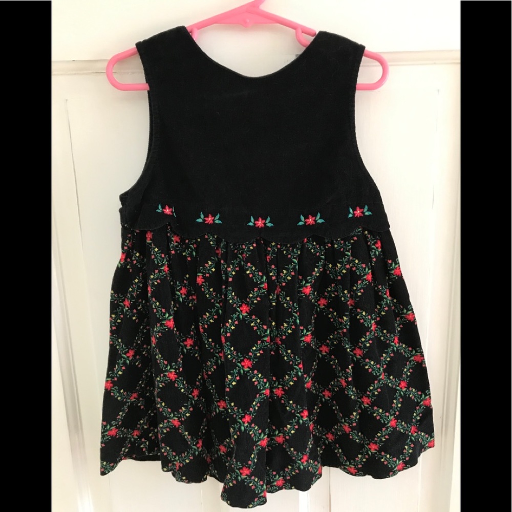 Gymboree Vintage Girls Holiday Garland Dress